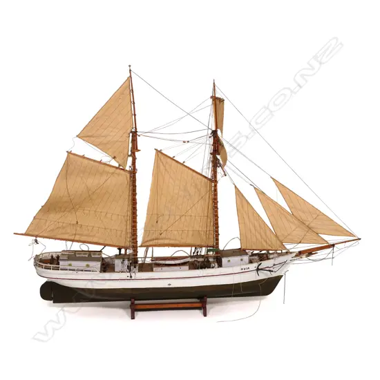 A model of the topsail schooner 'Huia',