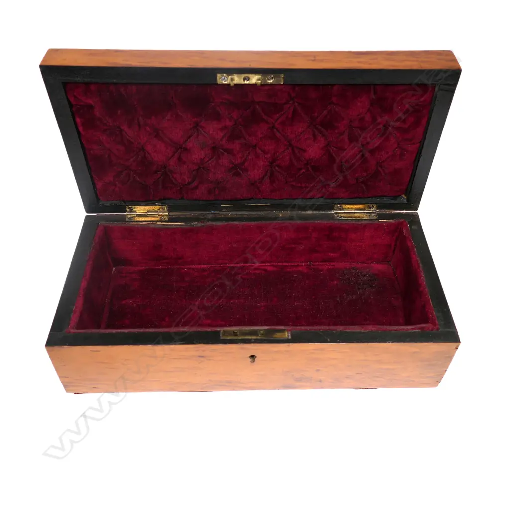 Attributed William Norrie New Zealand colonial inlaid woods glove / jewel box, Image 1++