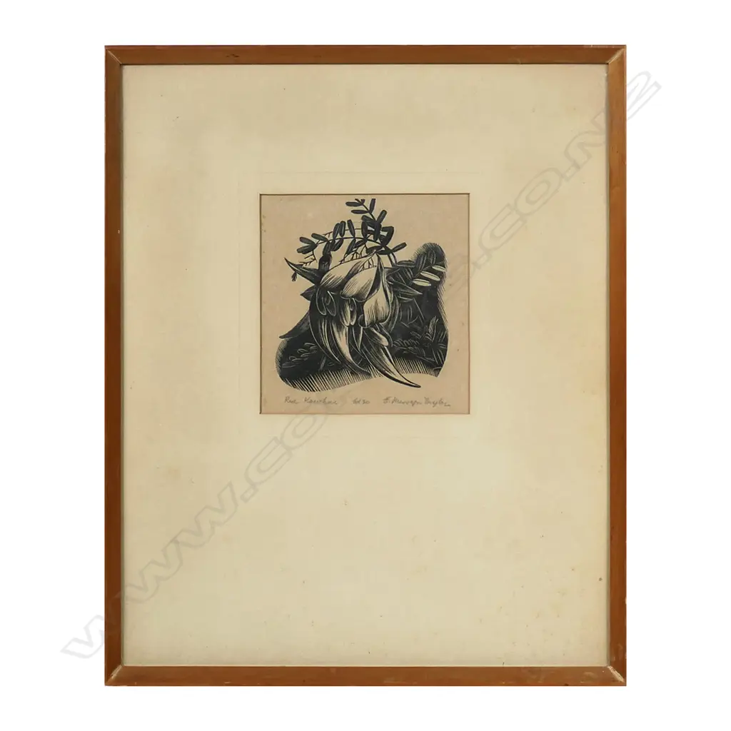 E. Mervyn Taylor (1906-64), Red Kowhai, Image 1++