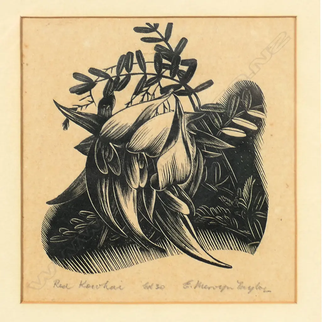E. Mervyn Taylor (1906-64), Red Kowhai, Image 1++