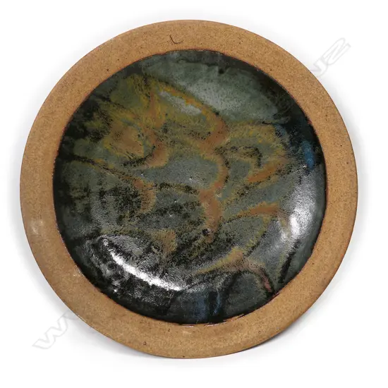 A Peter Stichbury circular large dish,