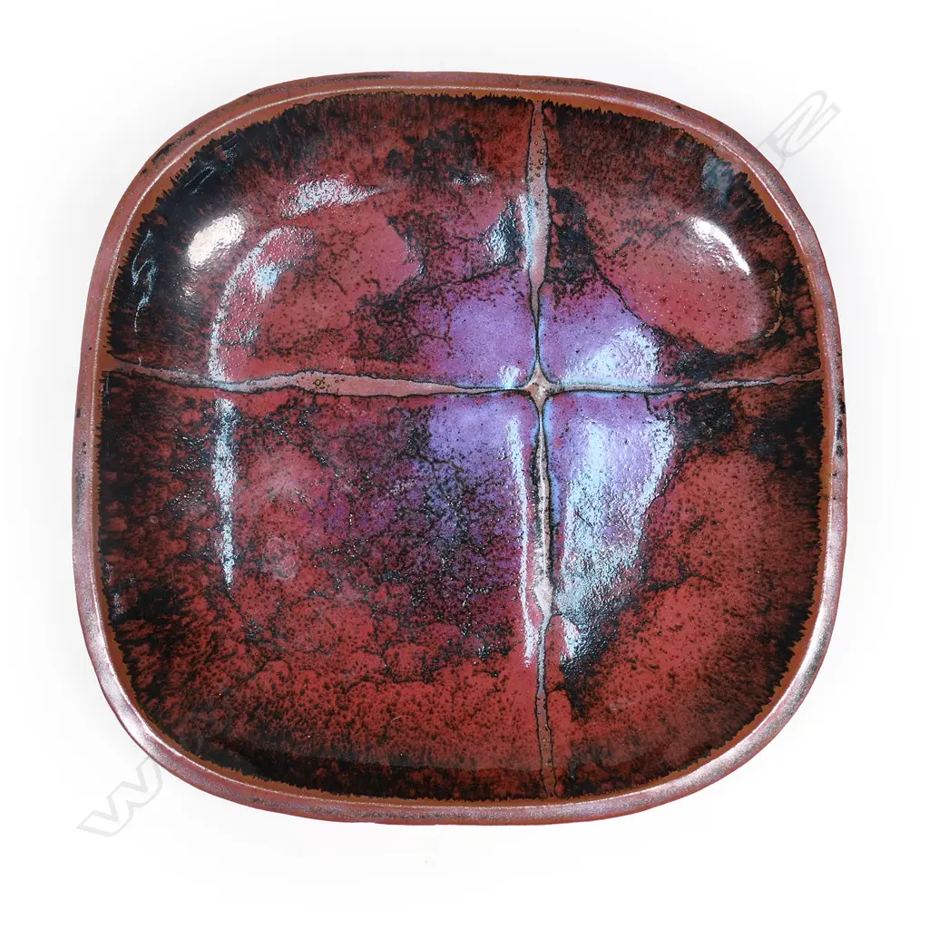 A large Ian Firth square platter, Image 1++
