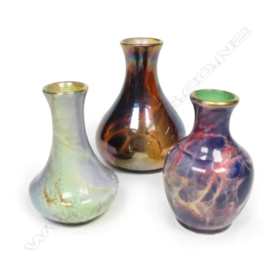 Three Wilkinson's Oriflamme miniature vases,