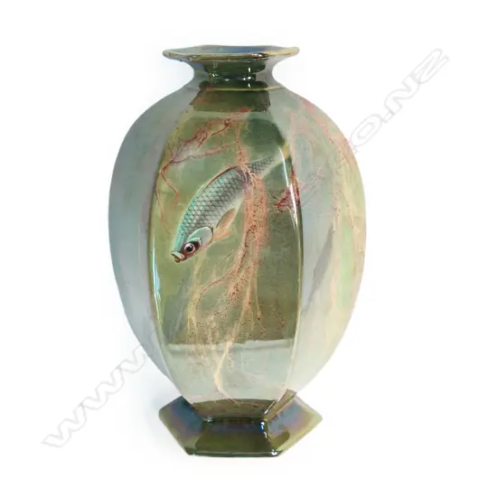 Wilkinson's Oriflamme hexagonal baluster vase,
