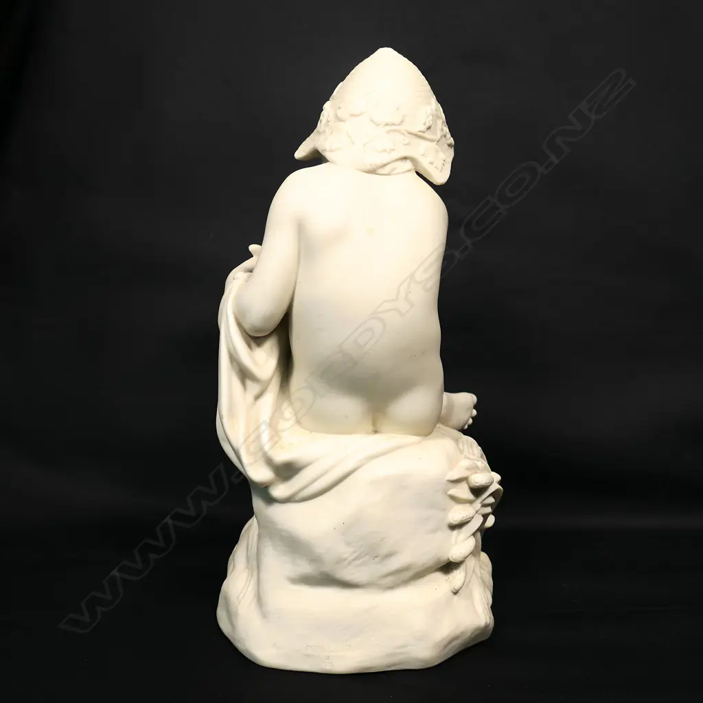 A Victorian Copeland Parian ware figure 'Boy with Rabbit', Image 1++