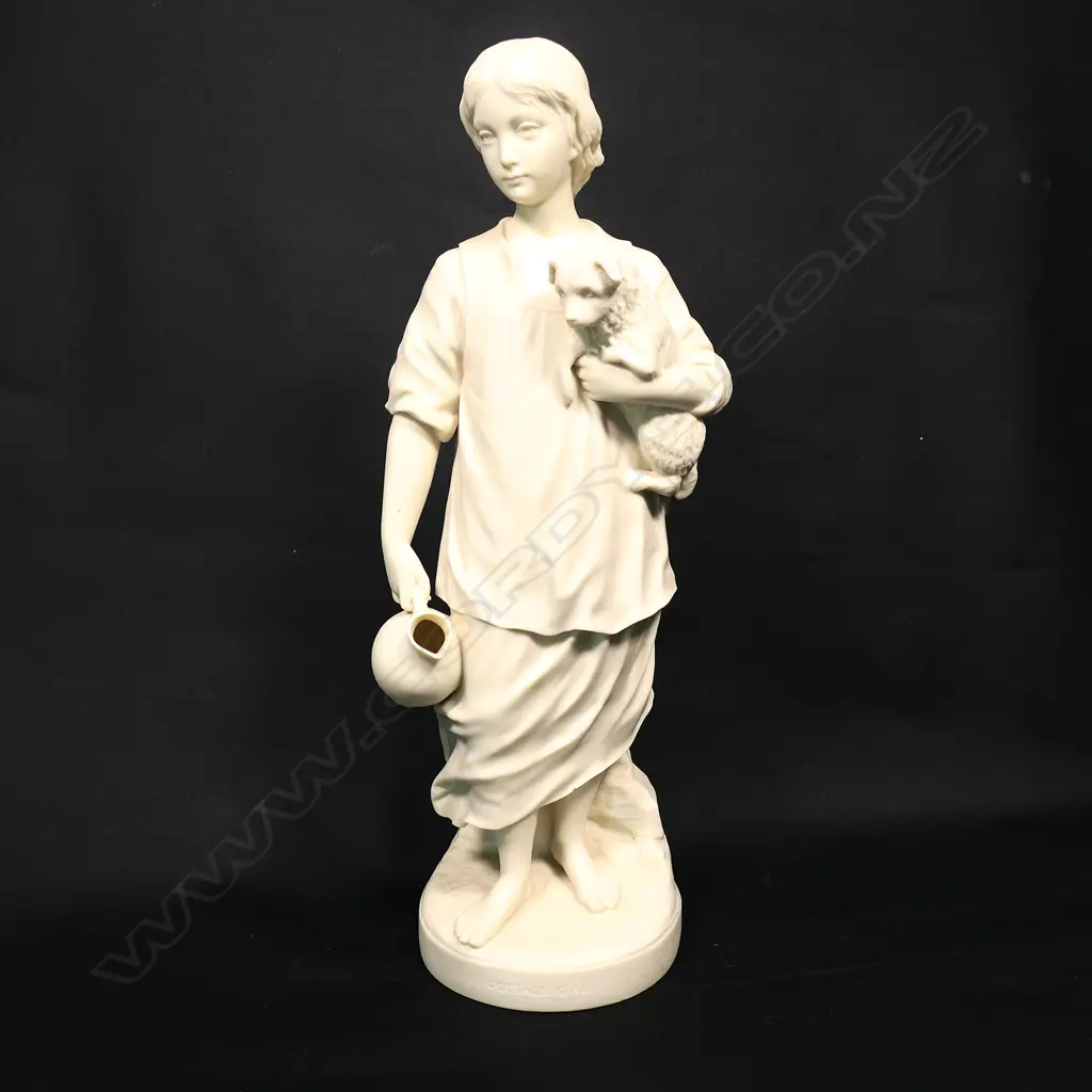 Victorian Copeland Parian ware figure 'Cottage Girl', Image 1++