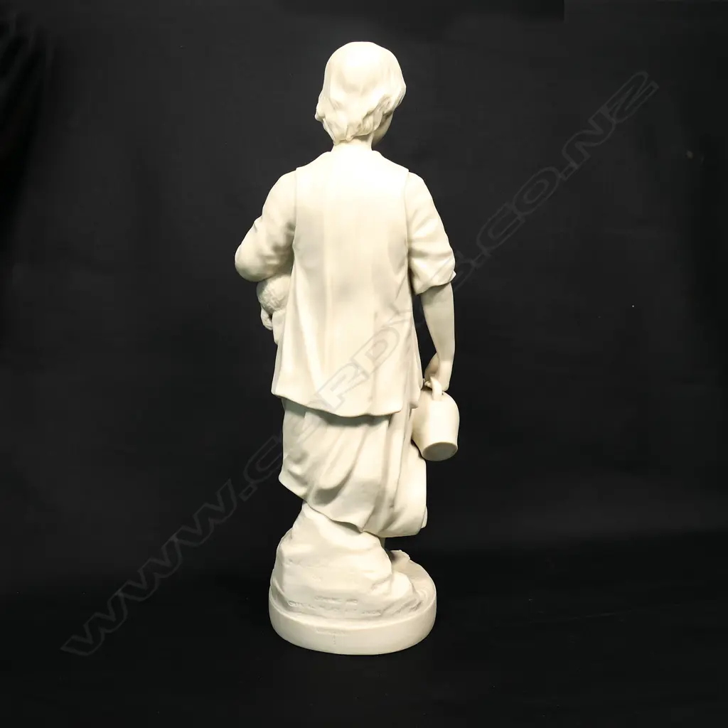 Victorian Copeland Parian ware figure 'Cottage Girl', Image 1++