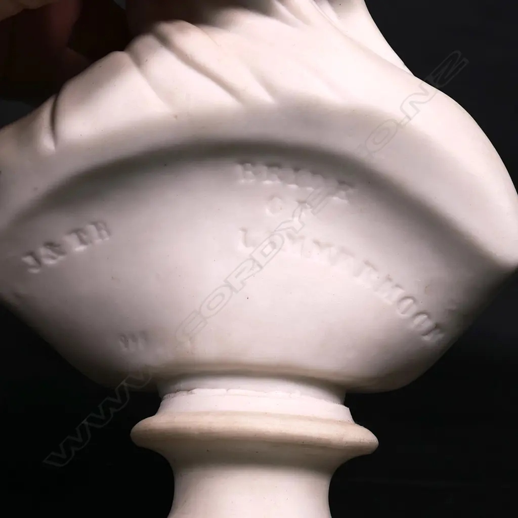 A Victorian Parian ware John & Thomas Bevington bust “The Bride of Lammermoor,” Image 1++
