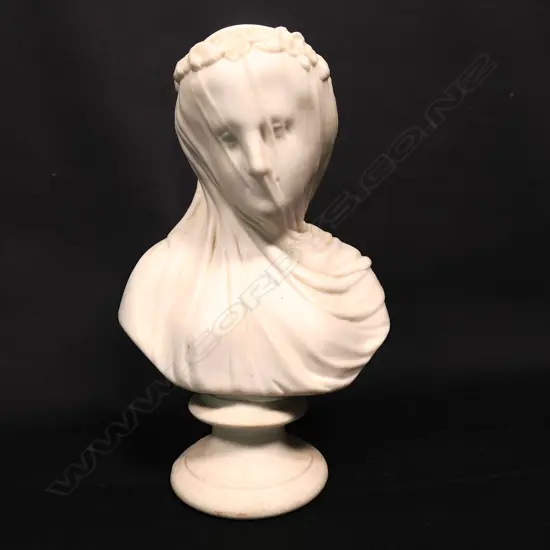 A Victorian Parian ware John & Thomas Bevington bust “The Bride of Lammermoor,”