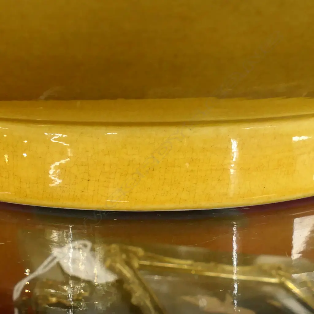A massive Chinese Imperial yellow glaze porcelain bowl, Image 1++