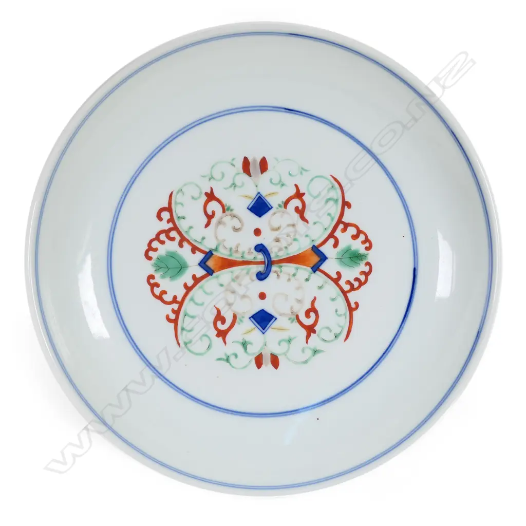 A Chinese doucai glaze porcelain dish, Image 1++