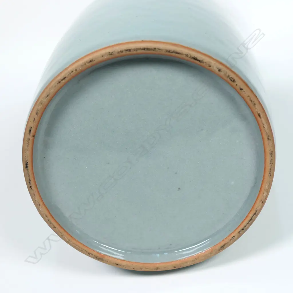 Chinese Longquan style celadon double ear vase, Image 1++