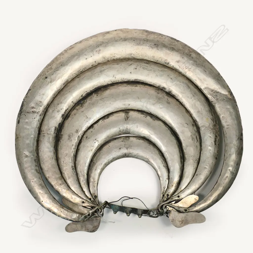 Chinese Miao white metal hanging ornament, Image 1++