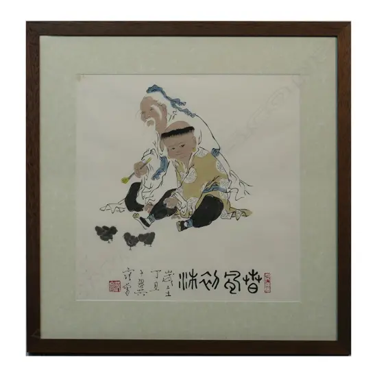 A Chinese watercolour and ink IN THE MANNER OF Fan Zeng,