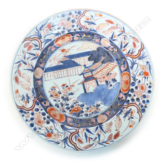 A 19thC quality Japanese Imari large plate,