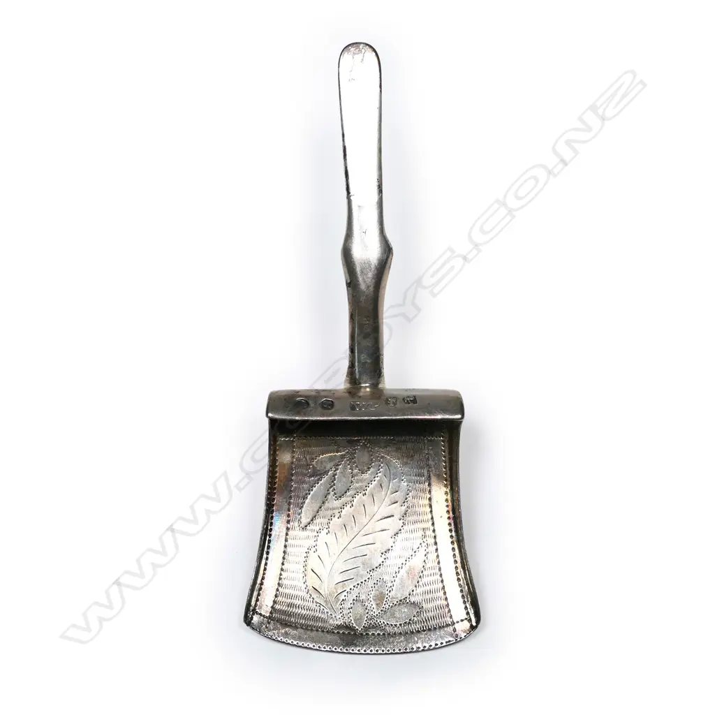 A George III silver caddy spoon, Birmingham 1813 by William Pugh, Image 1++