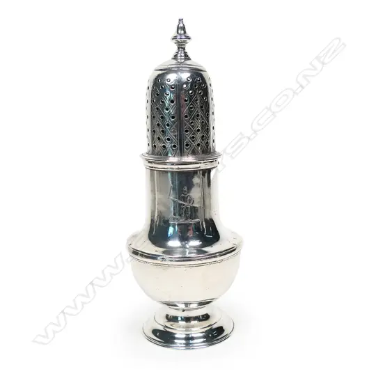 A George III silver pepperette, London 1785,