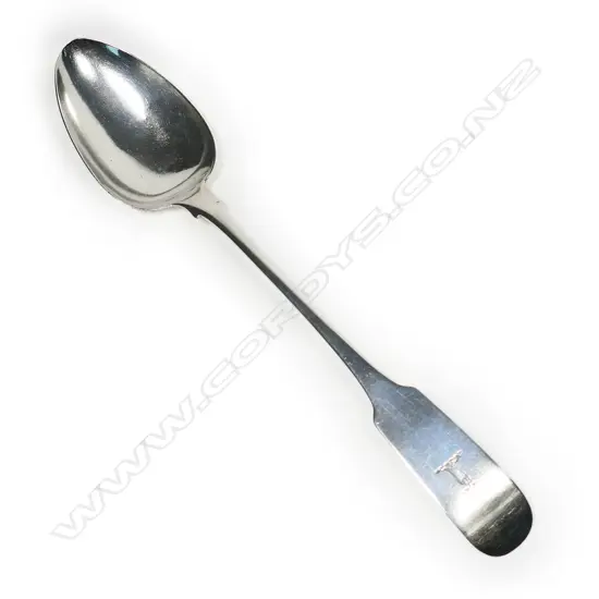 A George III Irish silver pie spoon, by John Pittar, Dublin 1808,