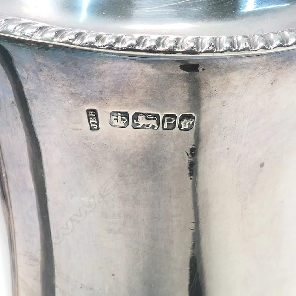 A Georgian style silver four-piece tea and coffee service, Image 1++