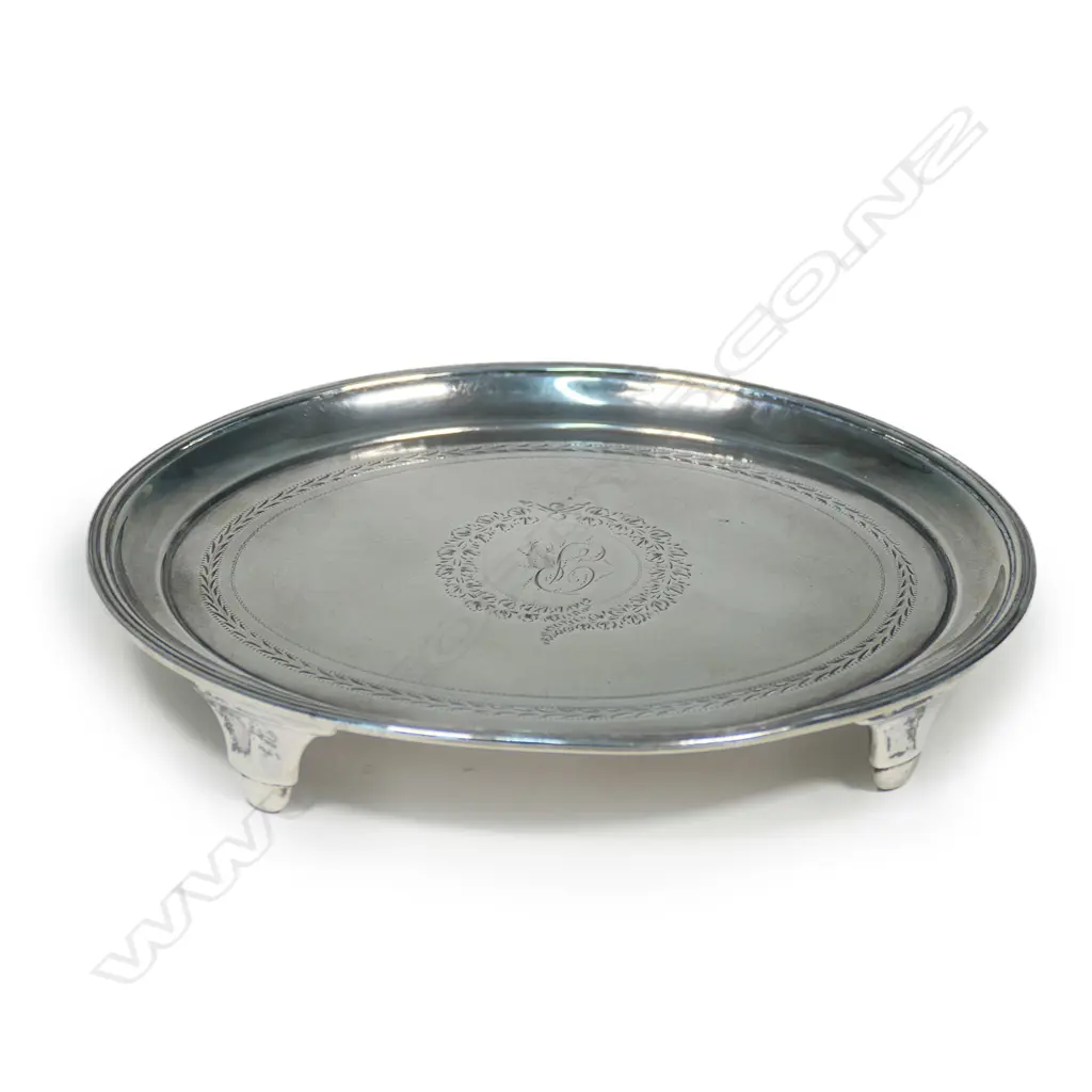 A George III silver teapot stand, Sheffield 1798 by George Eadon & Co., Image 1++