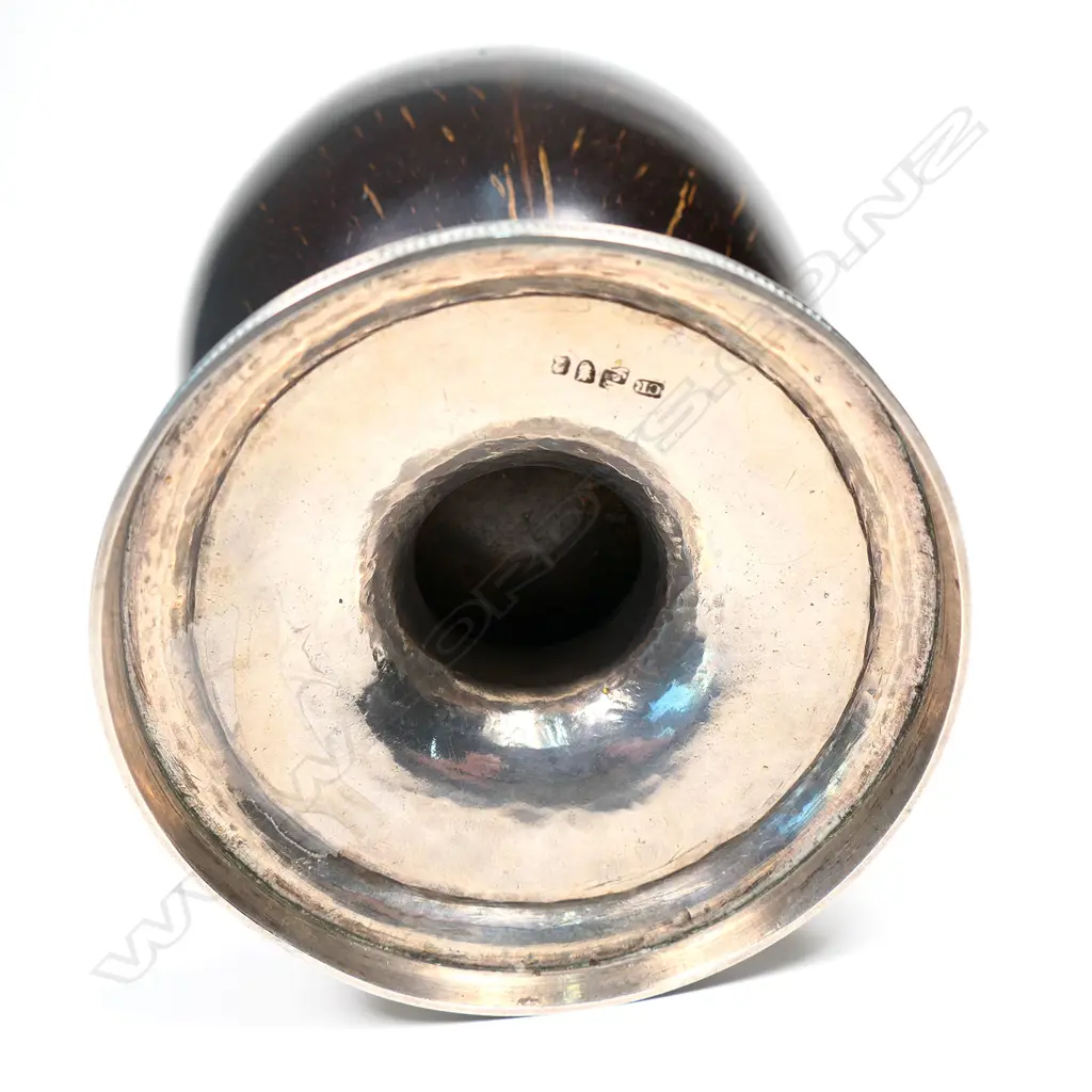 A George III silver mounted coconut cup, London c.1819 by Charles Rawlings Image 1++