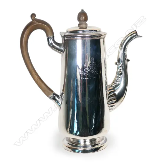A George III Old Sheffield Plate coffee pot,