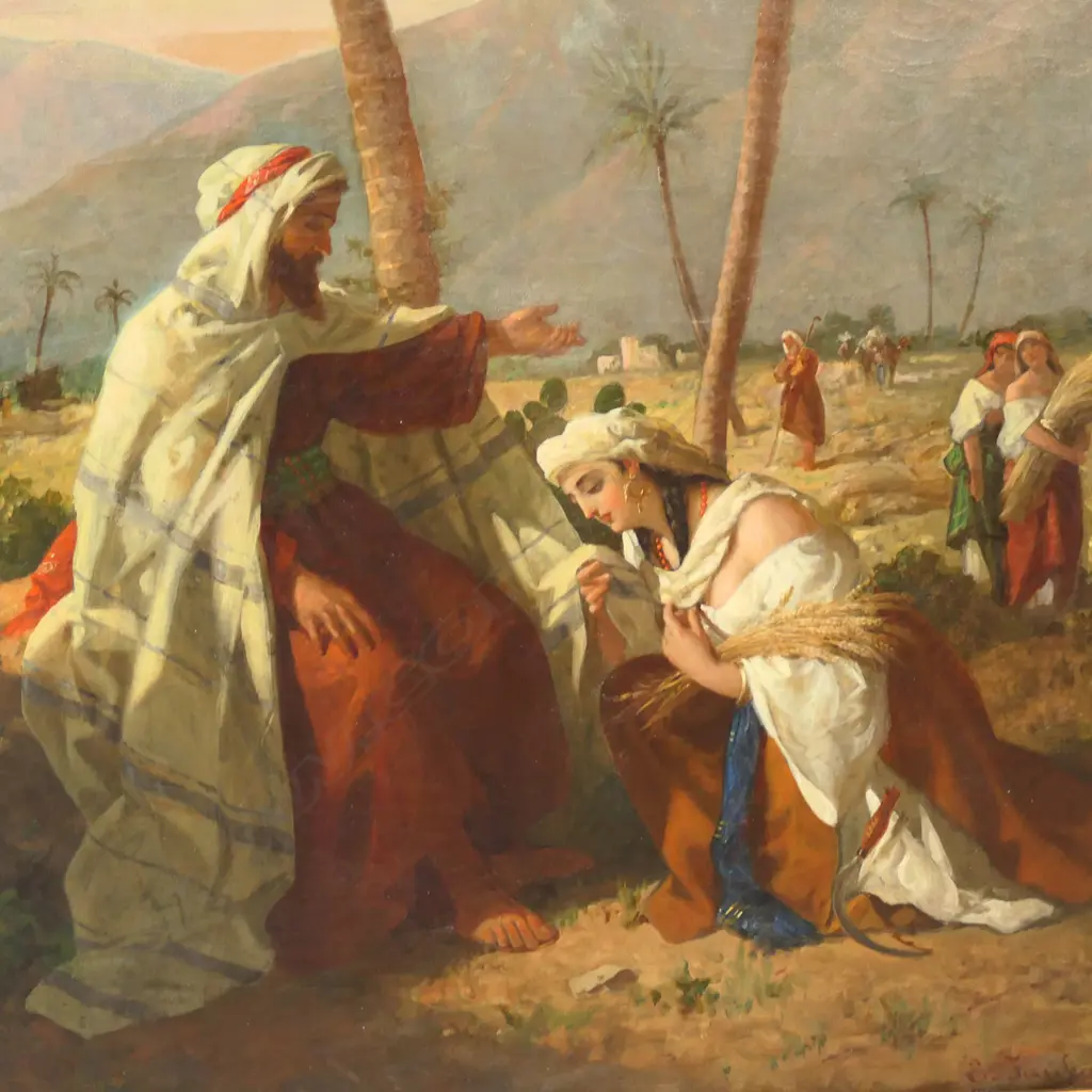 Enrico Fanfani (Italian 1824-1885), untitled, (Hagar the slave girl of Sarah, wife of Abraham), Image 1++