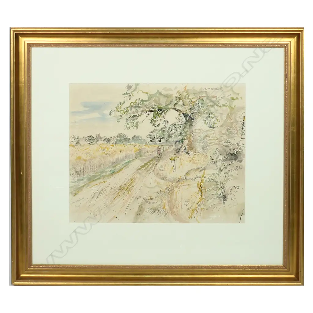 John Scorror O'Connor (UK 1913-2004), Oak Tree & Oat Field, Image 1++