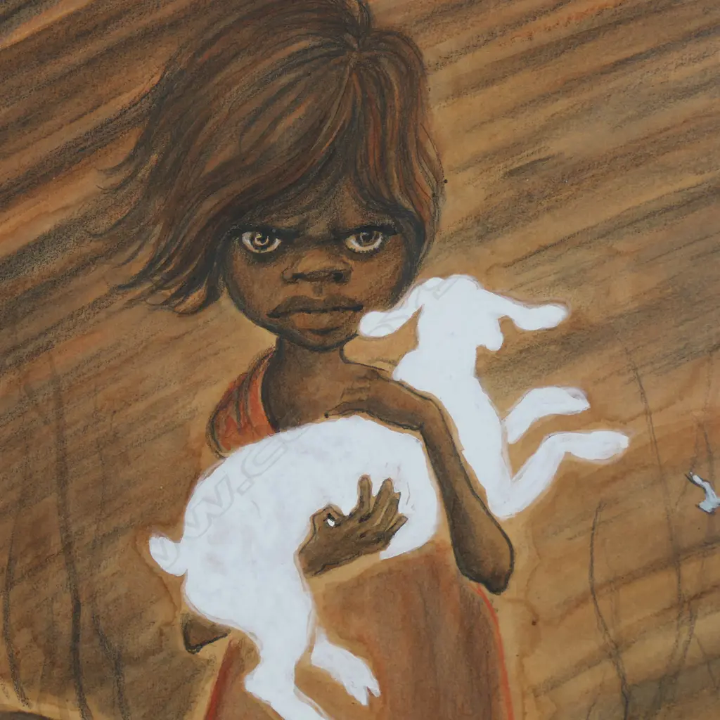 Elizabeth Durack (Aust. 1915-2000), 'Lucy' with Billy. (Being sold on behalf of Mercy Hospice) Image 1++