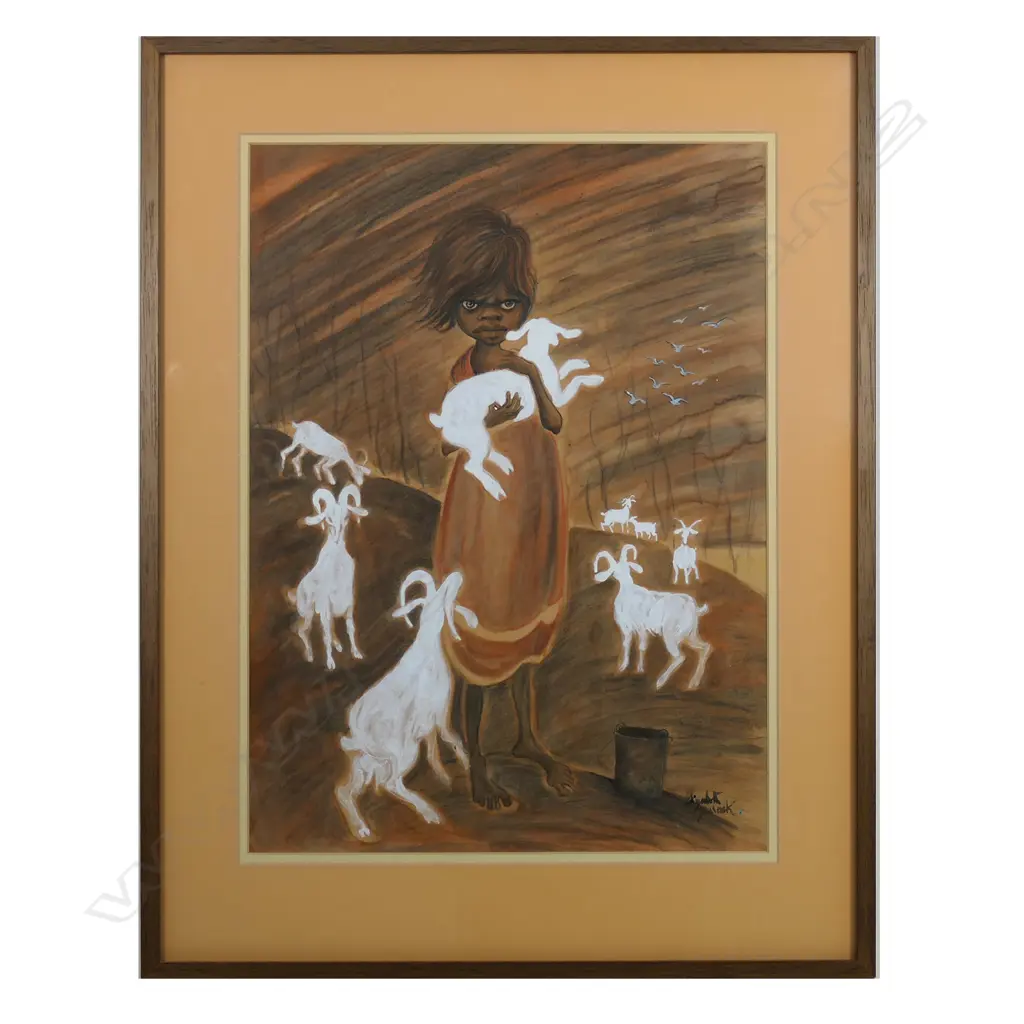 Elizabeth Durack (Aust. 1915-2000), 'Lucy' with Billy. (Being sold on behalf of Mercy Hospice) Image 1++