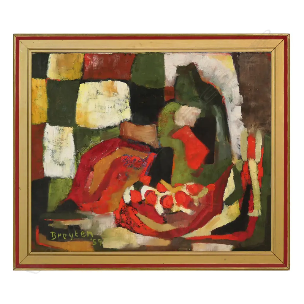 Juan Breyten (b.1937), untitled cubist still life, Image 1++