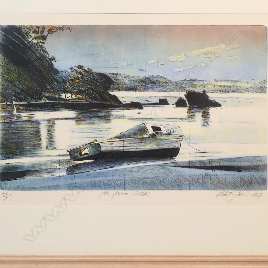 Stanley Palmer (b.1936)  'Late Afternoon - Reotahi', Image 1++