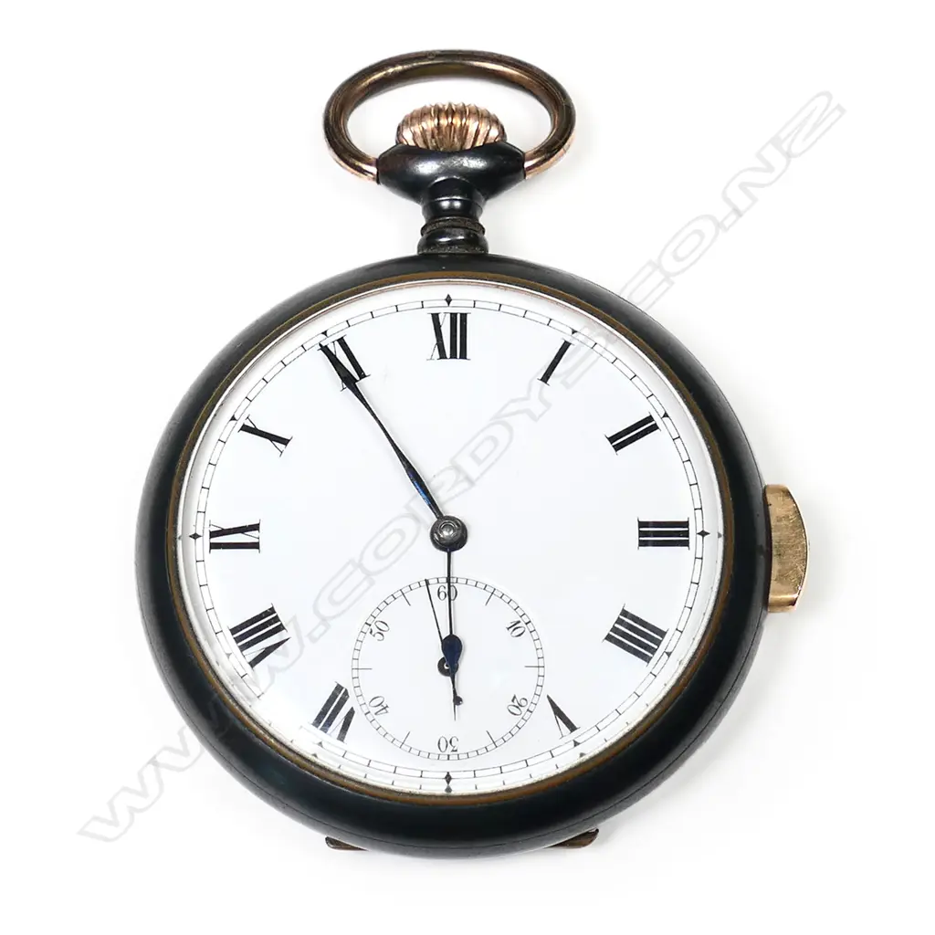A gunmetal cased quarter repeater pocket watch, Image 1++