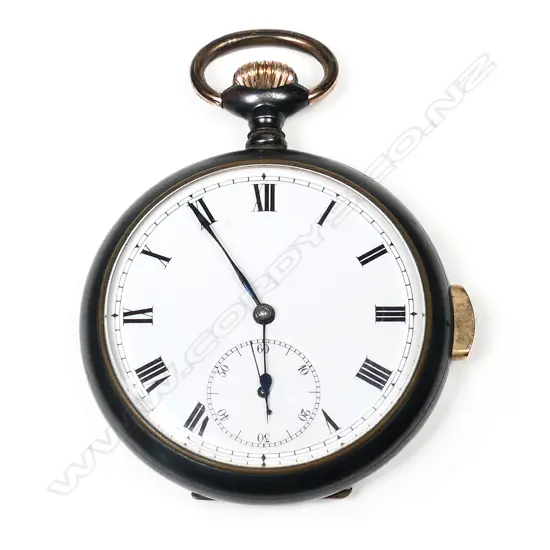 A gunmetal cased quarter repeater pocket watch,