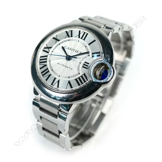 A ladies’ Cartier ‘Ballon Bleu’ stainless steel watch, ref 3489,