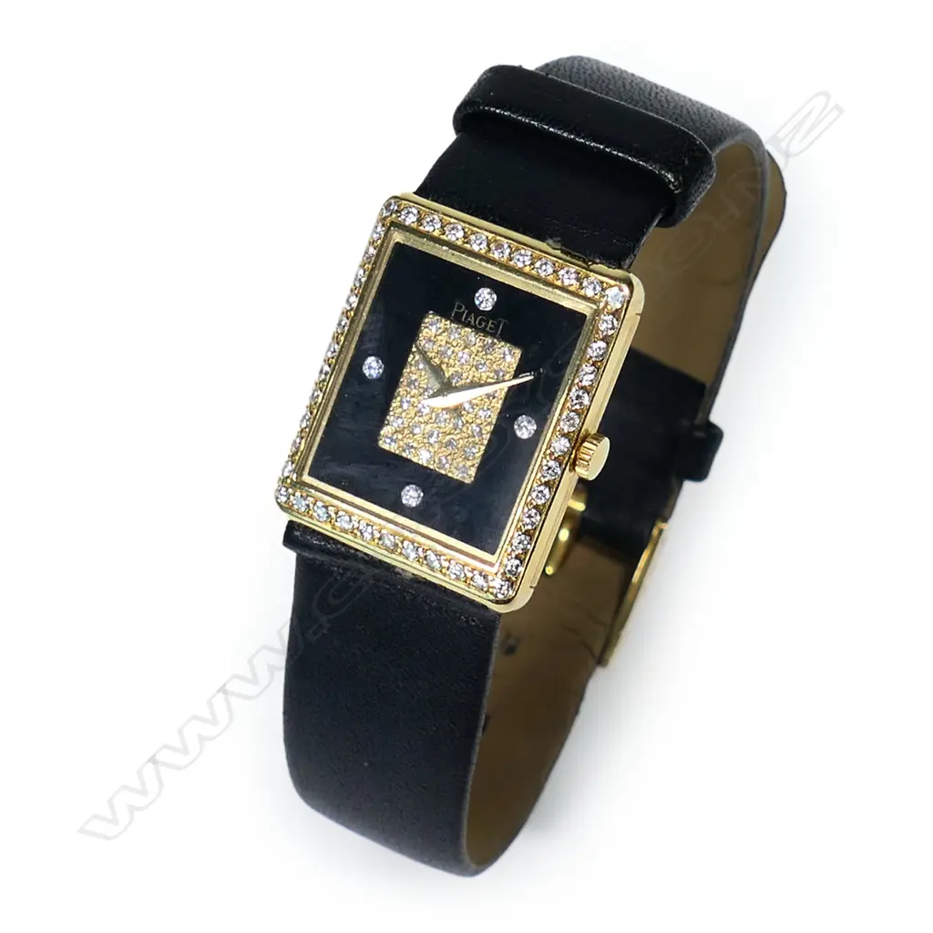 A vintage Piaget 18ct gold and diamond set ladies' watch, ref 40805, c.1982, Image 1++