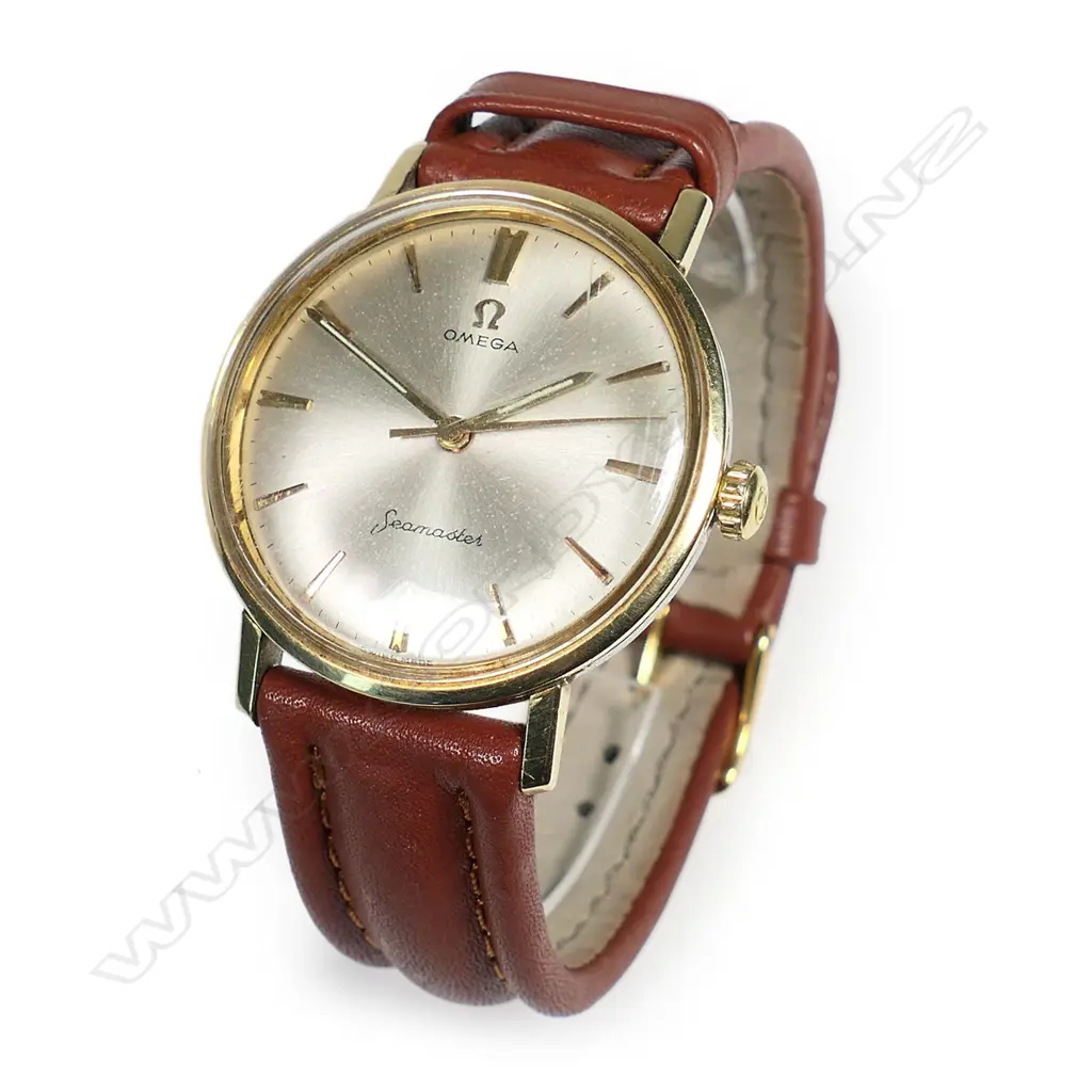 An Omega Seamaster watch, pre-De Ville c.1960-63, manual movement, Image 1++