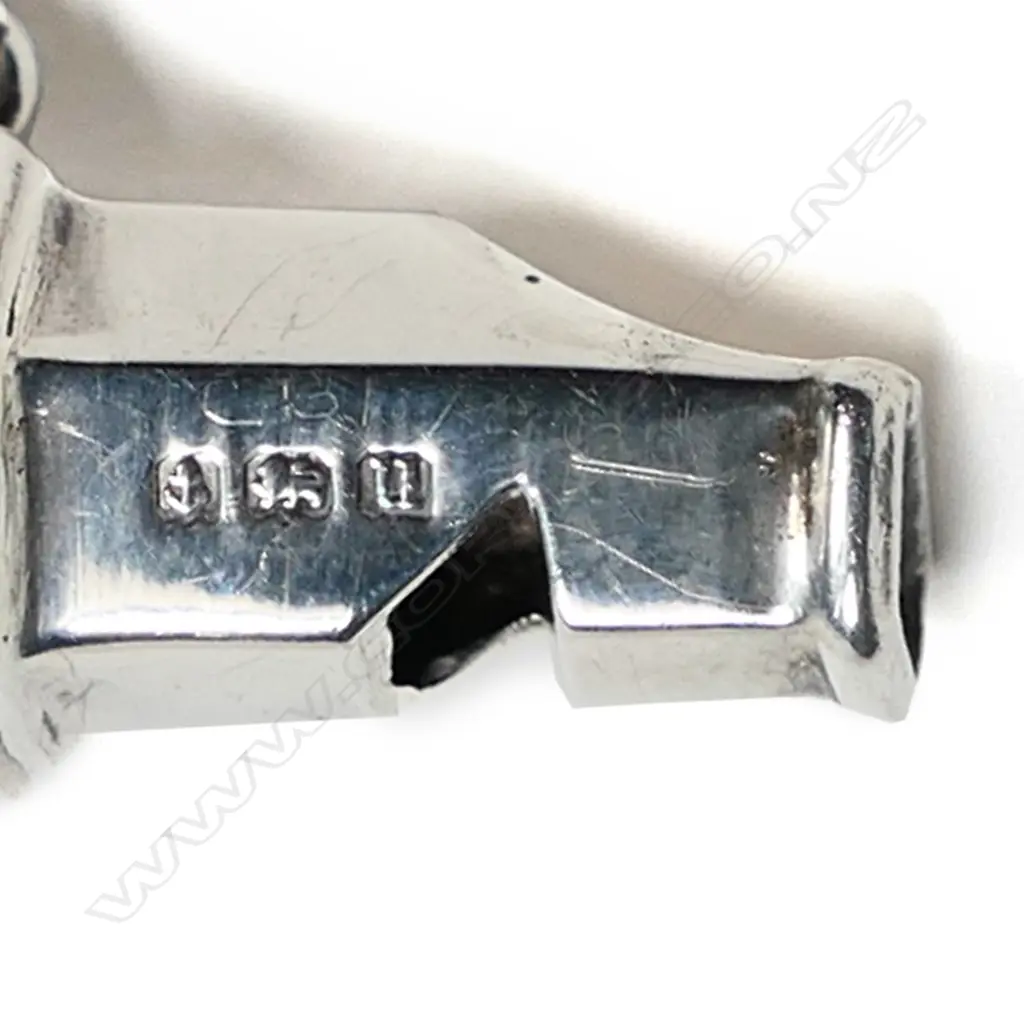 A silver and coral baby rattle, Image 1++