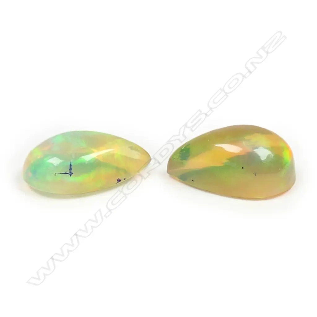 A pair natural opal gemstones, Image 1++