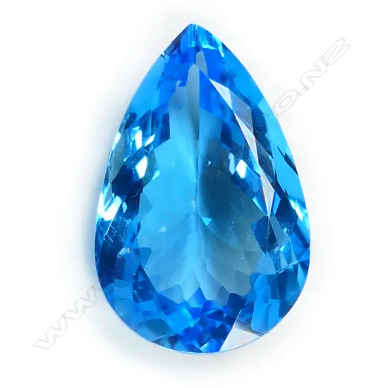An 18.66ct blue topaz gemstone,