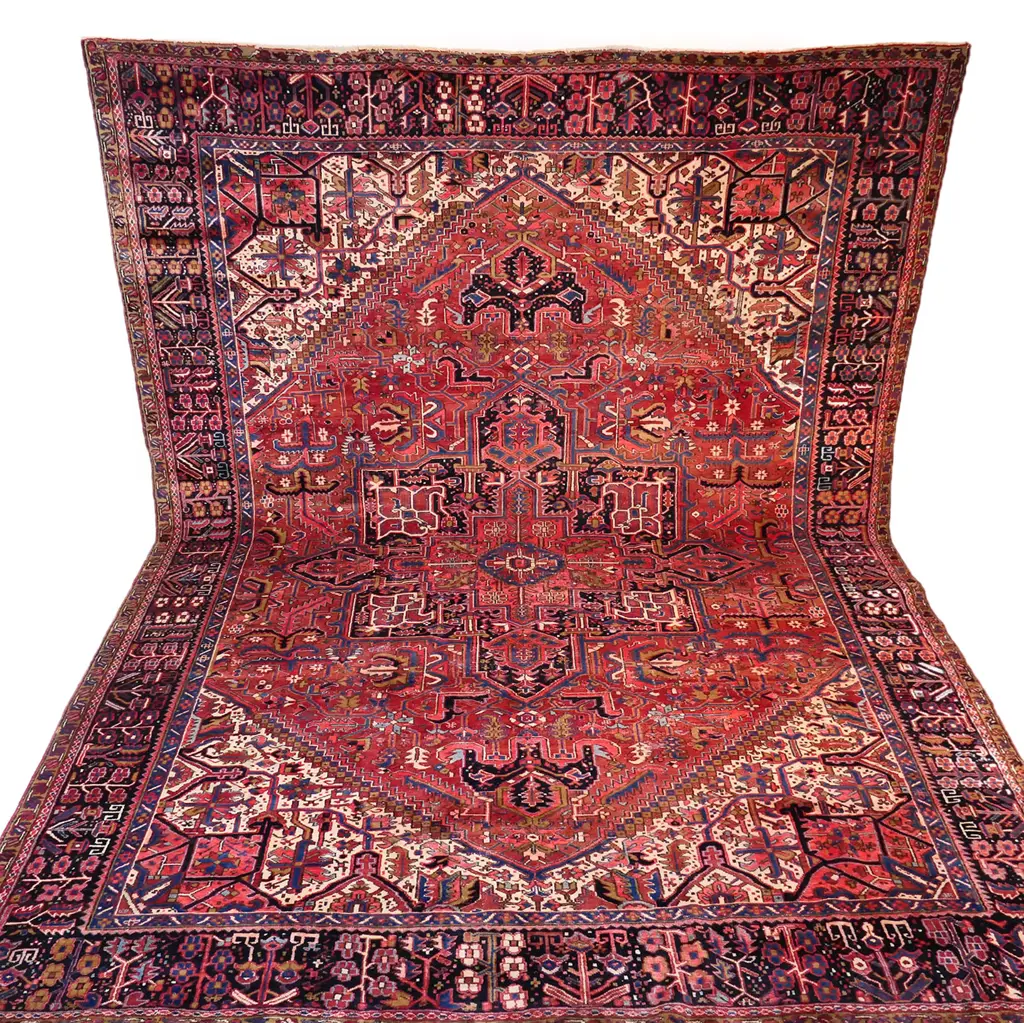 A large and impressive semi-antique Northwest Iranian Heriz carpet, c.1930, Image 1++