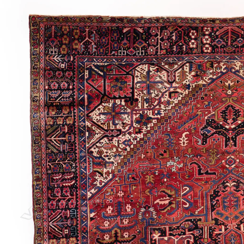 A large and impressive semi-antique Northwest Iranian Heriz carpet, c.1930, Image 1++