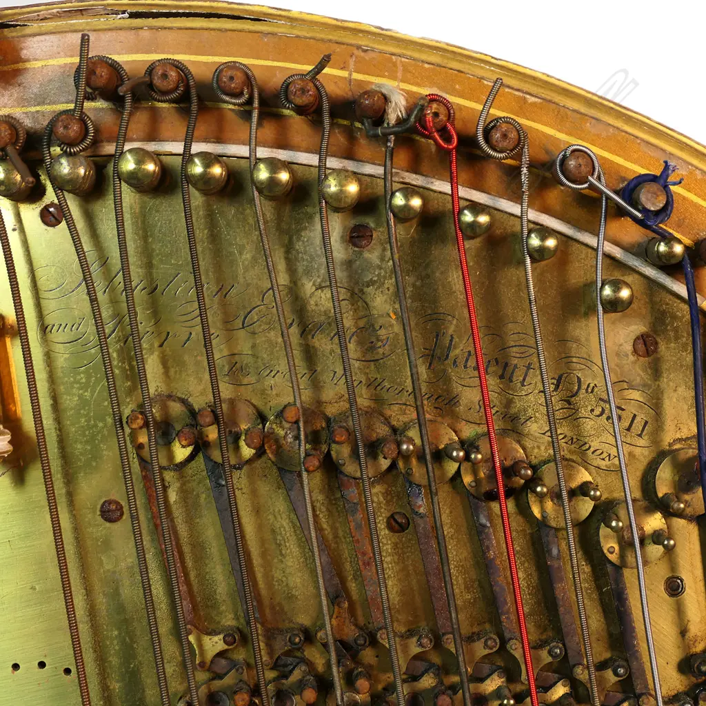 A mid 19thC gilt wood forty-six string Gothic “Angel” Harp by Erard, Image 1++