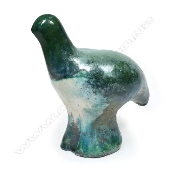 A large pottery kereru, by Akke Tiemersma, Ngunguru Pottery, Northland,