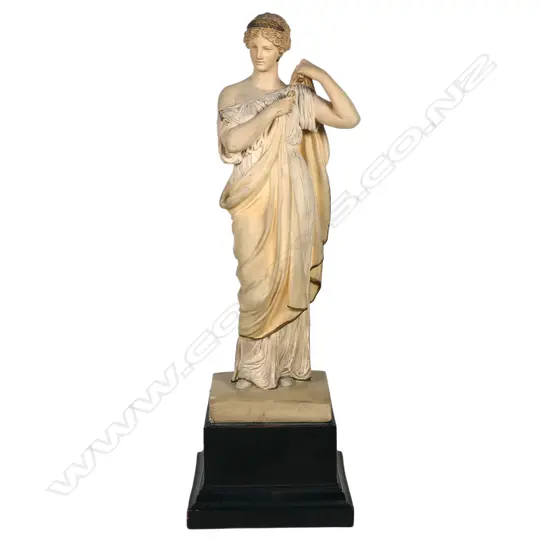 A Peter Ipsen Danish terracotta classical figure, c.1900, Copenhagen 1871-1917,