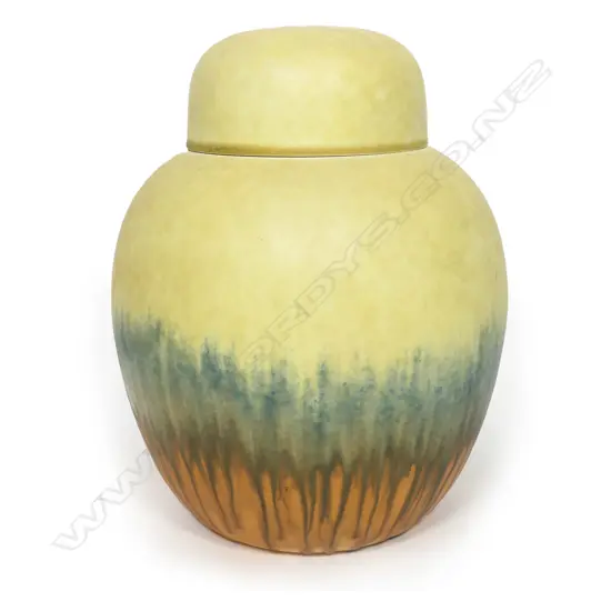 A large and impressive Ruskin Pottery ginger jar,