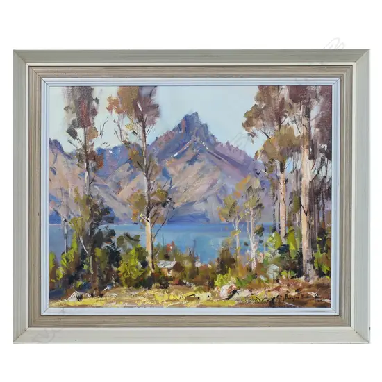 Douglas Badcock (1922 - 2009), 'Walter Peak from above Sunshine Bay, Lake Wakatipu. N.Z.',
