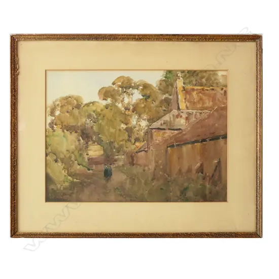 Margaret Olrog Stoddart (1865-1934), untitled, back alley,