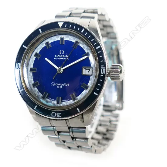 A vintage Omega Seamaster 60 'Big Crown' gents wristwatch,