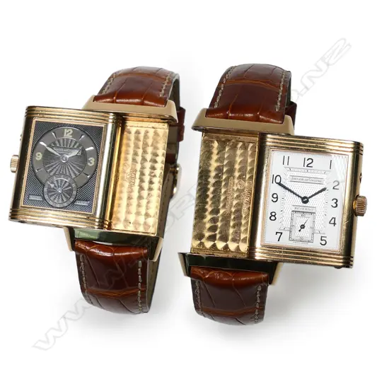 An 18ct rose gold Jaeger-LeCoultre 'Reverso' Duo Face Day-Night wristwatch, ref.270.2.54, c. 2000.